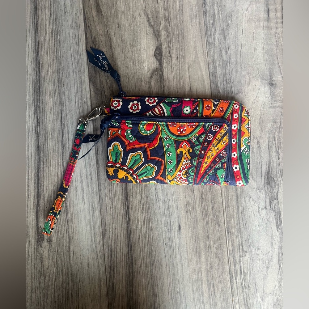 Vera Bradley Colorful Paisley Wristlet